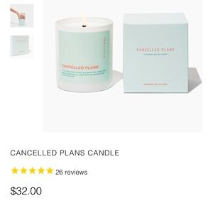 Cancelled plans candle 🕯 brand new in box
